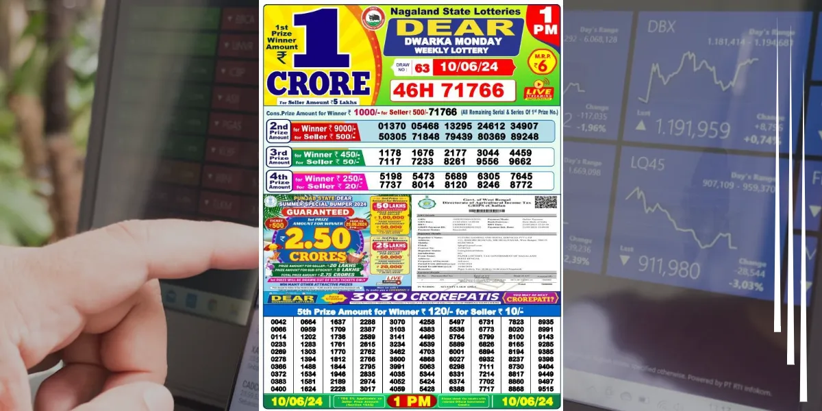 Lottery Sambad Result 1062024 1PM