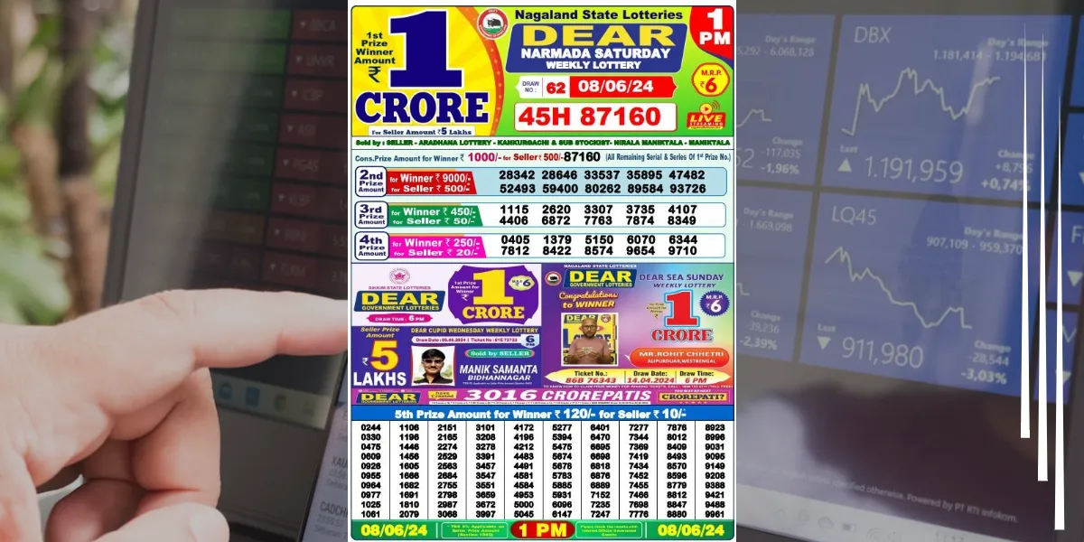 Lottery Sambad Result Today 862024 1PM