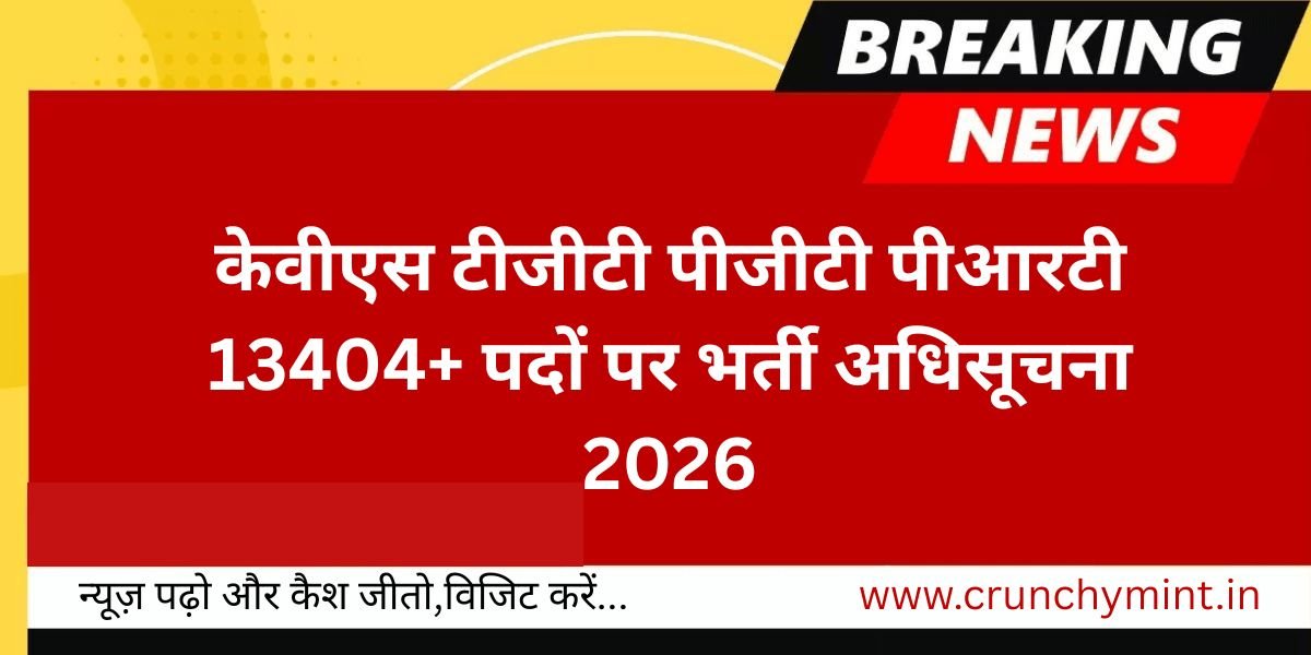KVS Recruitment 2026